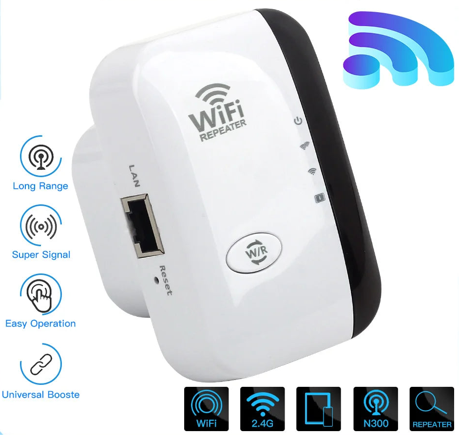 FENVI Wireless WiFi Repeater 300Mbps 2.4Ghz Repeater Network Expander Range 802.11N/B/G Wireless WiFi Repeater Booster Repetidor